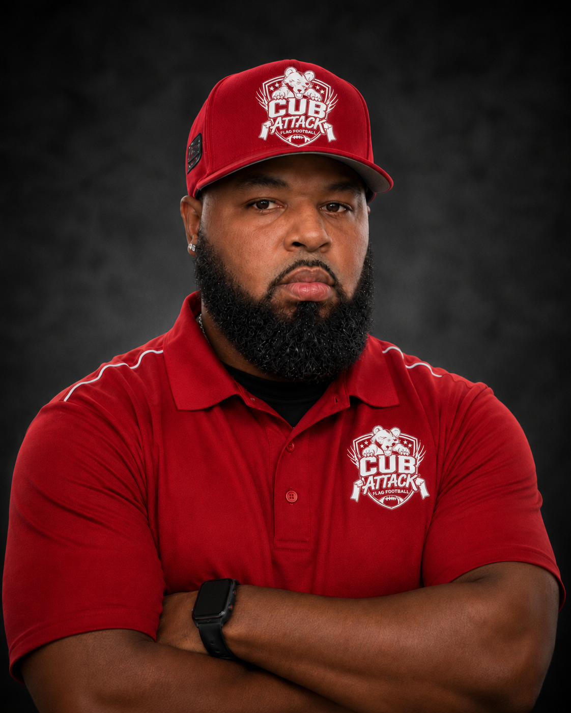 Coach Darian Cuthbertson, founder of Cub Attack Girls Flag Football in Charlotte NC